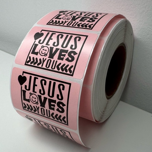 Jesus loves you sticker for small business sticker 2" thankyou Stickers labels - Picture 4 of 10